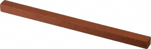 Norton - 4" Long x 1/4" Wide x 1/4" Thick, Aluminum Oxide Sharpening Stone - Square - Americas Tooling