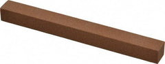 Norton - 4" Long x 3/8" Wide x 3/8" Thick, Aluminum Oxide Sharpening Stone - Square - Americas Tooling