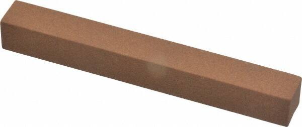 Norton - 4" Long x 1/2" Wide x 1/2" Thick, Aluminum Oxide Sharpening Stone - Square - Americas Tooling