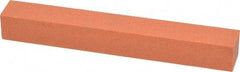 Norton - 4" Long x 1/2" Wide x 1/2" Thick, Aluminum Oxide Sharpening Stone - Square - Americas Tooling