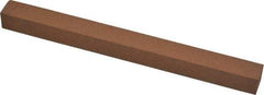 Norton - 6" Long x 1/2" Wide x 1/2" Thick, Aluminum Oxide Sharpening Stone - Square, Medium Grade - Americas Tooling