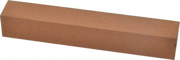 Norton - 6" Long x 1" Wide x 1" Thick, Aluminum Oxide Sharpening Stone - Square, Medium Grade - Americas Tooling