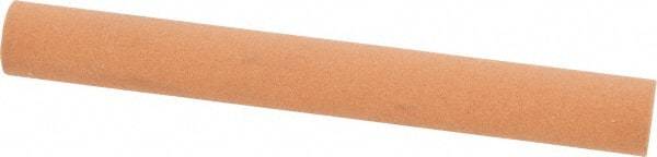 Norton - 4" Long x 1/2" Diam x 1/2" Thick, Aluminum Oxide Sharpening Stone - Round, Fine Grade - Americas Tooling