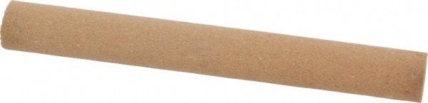 Norton - 4" Long x 1/2" Diam x 1/2" Thick, Aluminum Oxide Sharpening Stone - Round, Medium Grade - Americas Tooling