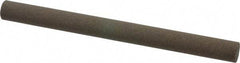 Norton - 6" Long x 1/2" Diam x 1/2" Thick, Aluminum Oxide Sharpening Stone - Round, Coarse Grade - Americas Tooling