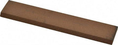 Norton - 5" Long x 1" Wide x 3/16" Thick, Aluminum Oxide Sharpening Stone - Rectangle, Medium Grade - Americas Tooling