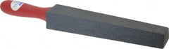 Norton - 1-1/4" Wide x 14" OAL, Silicon Carbide Sharpening Stone - Taper, Coarse Grade, 180 Grit - Americas Tooling