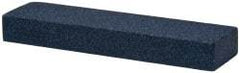 Norton - 4" Long x 1" Wide x 1/2" Thick, Silicon Carbide Sharpening Stone - Rectangle, Medium Grade - Americas Tooling