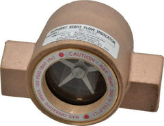 Dwyer - 3/4 Inch, Bronze Body Sight Flow Indicator - 125 Max psi, 4 Inch Overall Length, 200°F - Americas Tooling