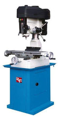 Rong Fu - 3 Phase, 16-3/8" Swing, Step Pulley Mill Drill Machine - 28-1/2" Table Length x 8-1/4" Table Width, 18-1/8" Longitudinal Travel, 6-1/4" Cross Travel, 12 Spindle Speeds, 1 hp, 230 Volts - Americas Tooling