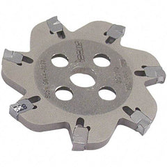 Iscar - Arbor Hole Connection, 0.139" Cutting Width, 0.78" Depth of Cut, 3.94" Cutter Diam, 1" Hole Diam, 12 Tooth Indexable Slotting Cutter - SGSA Toolholder, GSAN 4 Insert, Right Hand Cutting Direction - Americas Tooling