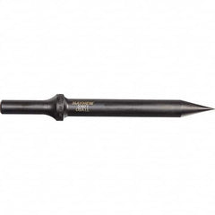 Mayhew - 6" OAL, Tapered Punch Chisel - Round Drive, Round Shank, Steel - Americas Tooling