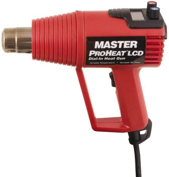 Master Appliance - 130 to 1,000°F Heat Setting, 4 to 16 CFM Air Flow, Heat Gun - 120 Volts, 11 Amps, 1,300 Watts, 6' Cord Length - Americas Tooling