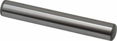 Made in USA - 7/16" Diam x 3" Pin Length Grade 8 Alloy Steel Standard Dowel Pin - Bright Finish, C 47-58 & C 60 (Surface) Hardness, 22,550 Lb (Single Shear), 45,100 Lb (Double Shear) Breaking Strength, 1 Beveled & 1 Rounded End - Americas Tooling