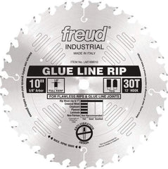 Freud - 10" Diam, 5/8" Arbor Hole Diam, 30 Tooth Wet & Dry Cut Saw Blade - Carbide-Tipped, Standard Round Arbor - Americas Tooling