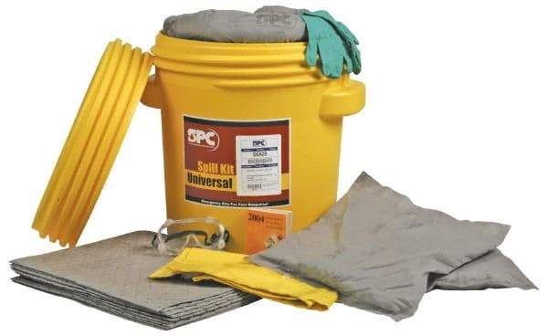 Brady SPC Sorbents - 15 Gal Capacity Oil Only Spill Kit - 20 Gal Polyethylene Lab Pack - Americas Tooling