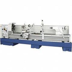 Summit - 30" Swing, 80" Between Centers, 120 Volt, Triple Phase Toolroom Lathe - 5MT Taper, 15 hp, 11 to 700 RPM, 9-1/8" Bore Diam, 58" Deep x 66" High x 164" Long - Americas Tooling