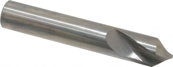 Made in USA - 1/2" Body Diam, 90°, 3" OAL, Solid Carbide Spotting Drill - Americas Tooling