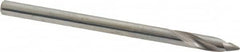 Made in USA - 1/8" Body Diam, 60°, 2" OAL, Solid Carbide Spotting Drill - Americas Tooling