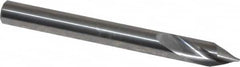 Made in USA - 1/4" Body Diam, 60°, 2-1/2" OAL, Solid Carbide Spotting Drill - Americas Tooling