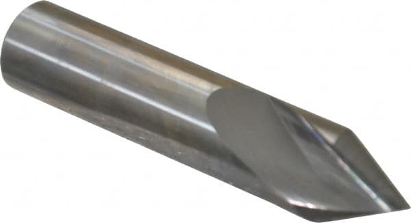 Made in USA - 5/8" Body Diam, 60°, 3" OAL, Solid Carbide Spotting Drill - Americas Tooling