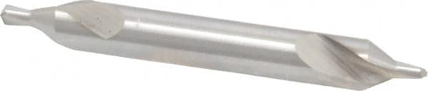 Combo Drill & Countersink: Metric, High Speed Steel Bright (Polished) Finish, Right Hand Cut