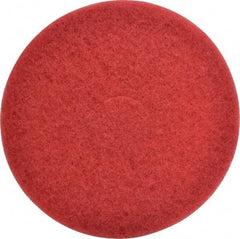 3M - Spray Buffing Pad - 14" Machine, Red Pad, Polyester - Americas Tooling