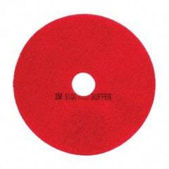 3M - Spray Buffing Pad - 20" Machine, Red Pad, Polyester - Americas Tooling