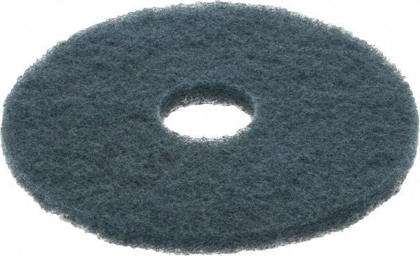 3M - Scrubbing Pad - 14" Machine, Blue Pad, Nylon & Polyester - Americas Tooling