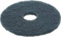 3M - Scrubbing Pad - 14" Machine, Blue Pad, Nylon & Polyester - Americas Tooling