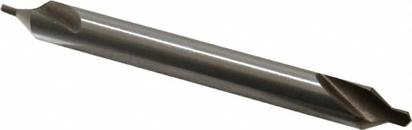 Interstate - #4-1/2 Plain Cut 60° Incl Angle High Speed Steel Combo Drill & Countersink - Americas Tooling