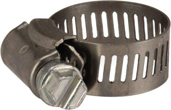 Parker - 0.44 to 1" Diam, Stainless Steel Worm Drive Clamp - Americas Tooling