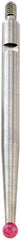 Starrett - 0.8mm Ball Diam, Carbide, Ball Test Indicator Contact Point - 1-5/16" Contact Point Length, Use with Starrett 811 & 811M Dial Test Indicators - Americas Tooling