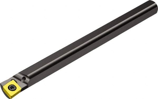 Sandvik Coromant - 12.2mm Min Bore Diam, 6" OAL, 3/8" Shank Diam, A-SCLC Indexable Boring Bar - CCMT 21.51 Insert, Screw Clamping Holding Method - Americas Tooling