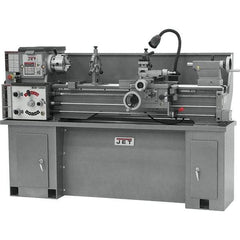 Jet - 13" Swing, 120" Between Centers, 230 Volt, Single Phase Bench Lathe - 5MT Taper, 2 hp, 70 to 1,600 RPM, 1-3/8" Bore Diam - Americas Tooling