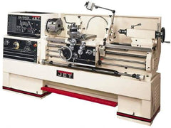 Jet - 16" Swing, 40" Between Centers, 230/460 Volt, Triple Phase Engine Lathe - 7MT Taper, 7-1/2 hp, 25 to 1,800 RPM, 3-1/8" Bore Diam, 40" Deep x 48" High x 97-1/2" Long - Americas Tooling