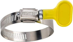 IDEAL TRIDON - SAE Size 48, 2-1/2 to 3-1/2" Diam, Stainless Steel Turn-Key Worm Drive Clamp - 1/2" Wide, Material Grade 201, Series 5Y - Americas Tooling