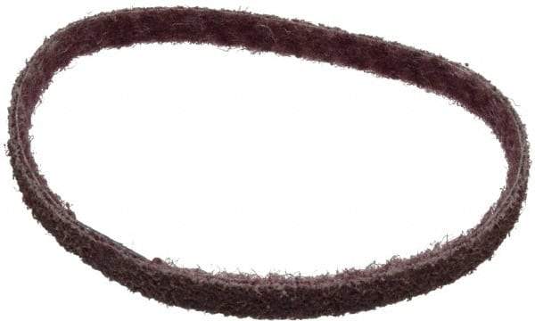 Brite Star - 1/2" Wide x 18" OAL, Aluminum Oxide Abrasive Belt - Aluminum Oxide, Medium, Nonwoven, Series SC-BS - Americas Tooling