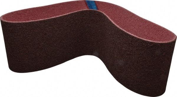 Brite Star - 6" Wide x 48" OAL, Aluminum Oxide Abrasive Belt - Aluminum Oxide, Medium, Nonwoven, Series SC-LS - Americas Tooling