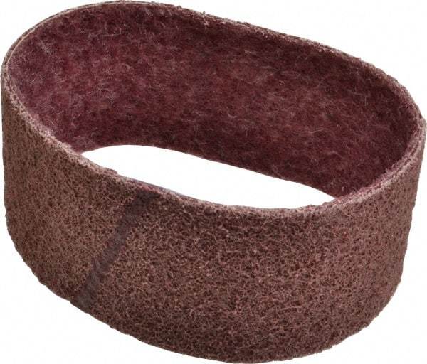 Brite Star - 3" Wide x 18" OAL, Aluminum Oxide Abrasive Belt - Aluminum Oxide, Medium, Nonwoven, Series SC-BS - Americas Tooling