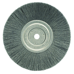 8" Diameter - 5/8" Arbor Hole - Crimped Steel Wire Straight Wheel - Americas Tooling