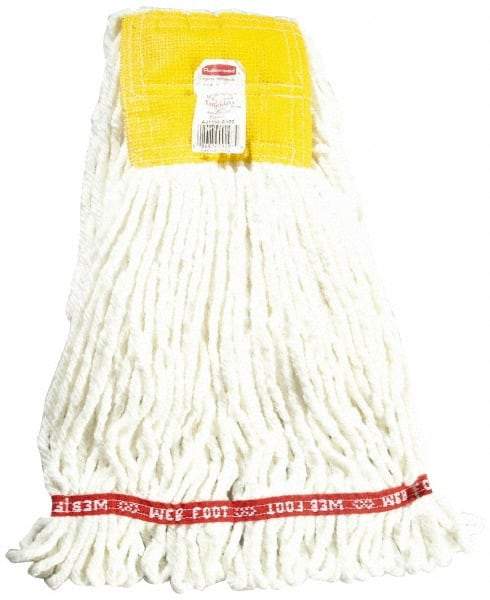 Rubbermaid - 5" Yellow Head Band, Small Blended Fiber Loop End Mop Head - 4 Ply, Use for General Purpose - Americas Tooling