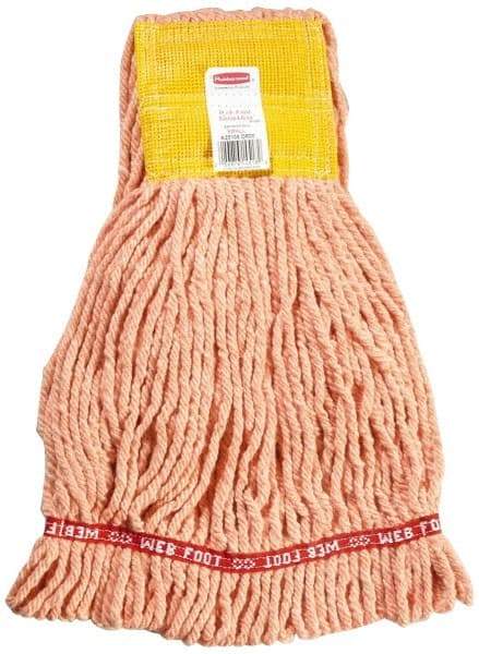 Rubbermaid - 5" Yellow Head Band, Small Blended Fiber Loop End Mop Head - 4 Ply, Use for General Purpose - Americas Tooling