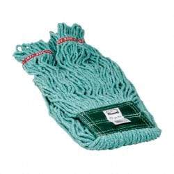 Rubbermaid - 5" Green Head Band, Medium Blended Fiber Loop End Mop Head - 4 Ply, Use for General Purpose - Americas Tooling