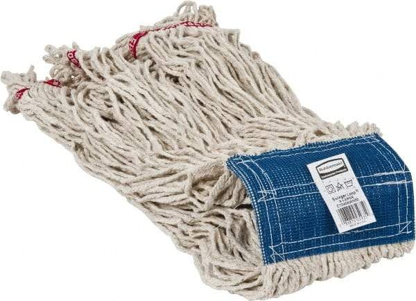 Rubbermaid - 5" Blue Head Band, X-Large Blended Fiber Loop End Mop Head - 4 Ply, Use for General Purpose - Americas Tooling