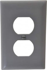 Pass & Seymour - 1 Gang, 4-11/16 Inch Long x 2-15/16 Inch Wide, Standard Outlet Wall Plate - Duplex Outlet, Gray, Nylon - Americas Tooling