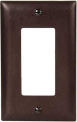 Pass & Seymour - 3 Gang, 4-1/2 Inch Long x 6.563 Inch Wide, Standard Switch Plate - Decorator Switch, Light Almond, Nylon - Americas Tooling