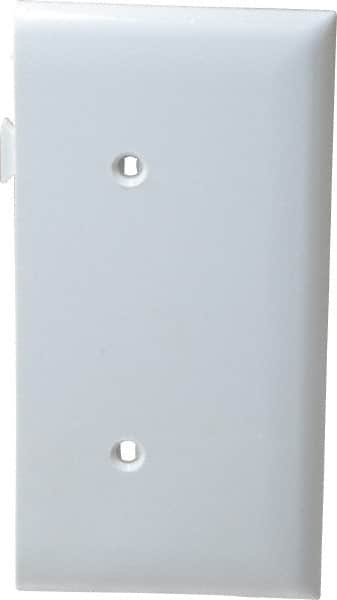 Pass & Seymour - 1 Gang, 4.9062 Inch Long x 2.4687 Inch Wide, Blank Wall Plate - Blank, White, Nylon - Americas Tooling