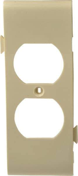 Pass & Seymour - 1 Gang, 4.9062 Inch Long x 1-13/16 Inch Wide, Sectional Wall Plate - Duplex Outlet Center Panel, Ivory, Nylon - Americas Tooling