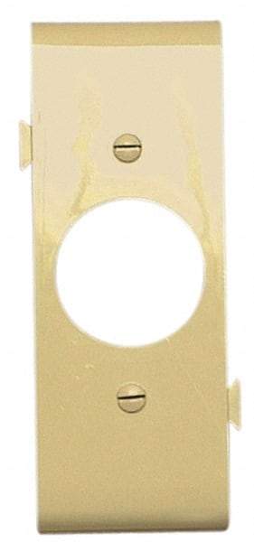 Pass & Seymour - 1 Gang, 4.9062 Inch Long x 1-13/16 Inch Wide, Sectional Wall Plate - Single Outlet Center Panel, Ivory, Nylon - Americas Tooling